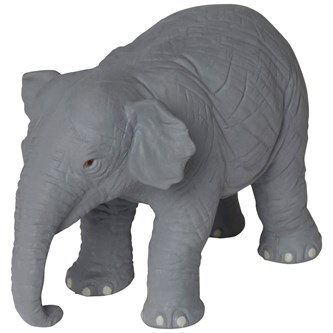 Green rubber toys Mjuk elefant, liten