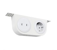 Powerdot med 1 eluttag + 2 USB-C