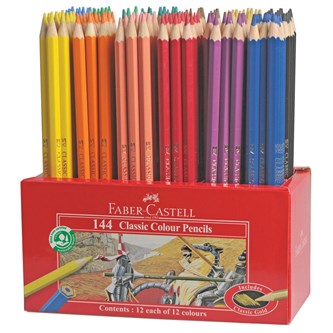 Färgpennor Faber Castell Hexagonala 144-pack