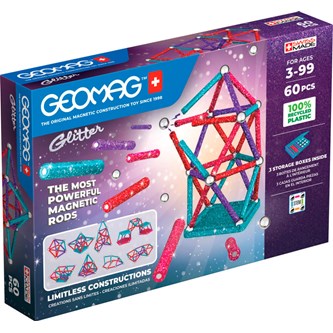 Geomag glitter, 60 delar