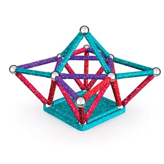 Geomag glitter, 60 delar