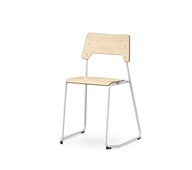 Stol Como FSC BX medstativ sh 45 cm mellan sits vitt stativ