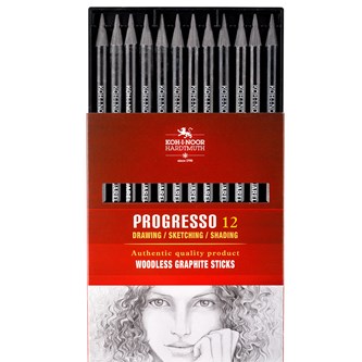 Grafitpenna massiv 12-pack
