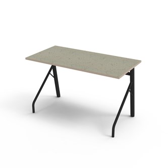 Bord Altudo BX akustik linoleum 120x60xH72 cm svart stativ