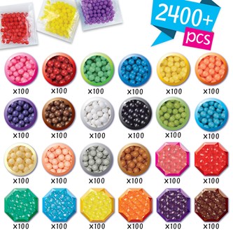 Aquabeads Megaförpackning, 2 400 pärlor