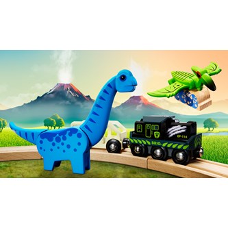 BRIO Tåg med dinosaurier