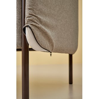 Soffa Adapt 120 mellanhög rygg, sidopanel vänster SH45 H108