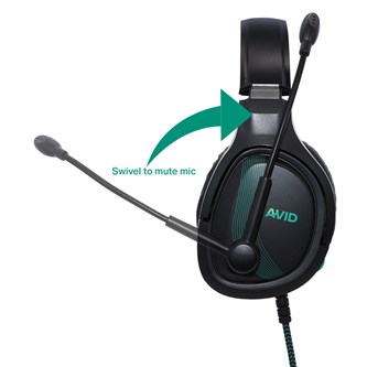 AVID Headset AVIGA svart 3,5 mm