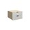 Fixa låda med handhål 2:1, 2 lådor, djup 57