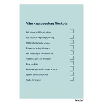 Vänskapsuppdrag förskola