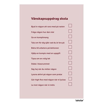 Vänskapsuppdrag skola