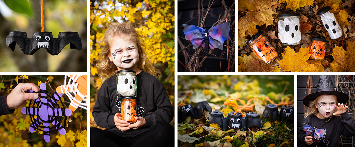 Halloweenpyssel och halloweentips för barn och elever i skolan, förskola och fritids