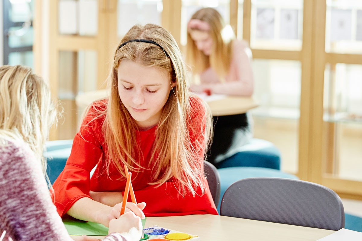 Inredning bildsal Västervångskolan i Trelleborg